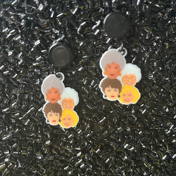 Golden Girls Drop Earrings - Picture 4 of 17